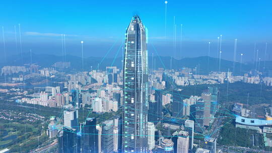 科技互联网城市-科技城市特效包装