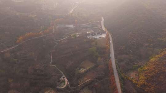 河北 石家庄 井陉县 道路 交通 秋天