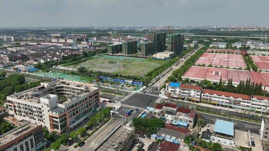 扬州城市发展曙光路「航拍分镜3」20220727