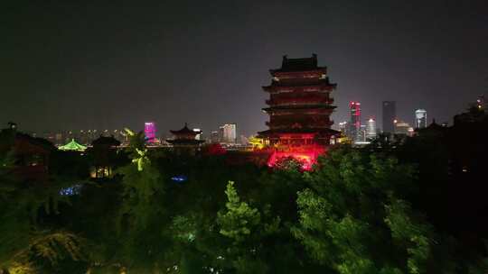 江西南昌滕王阁夜景灯光秀