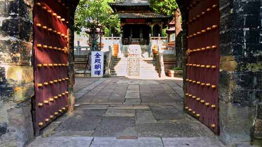 云南昆明金殿风景区 寺庙 深山古寺