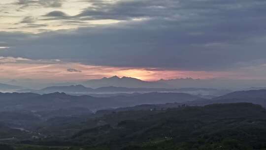 海南风光 夕阳日出云海 云层