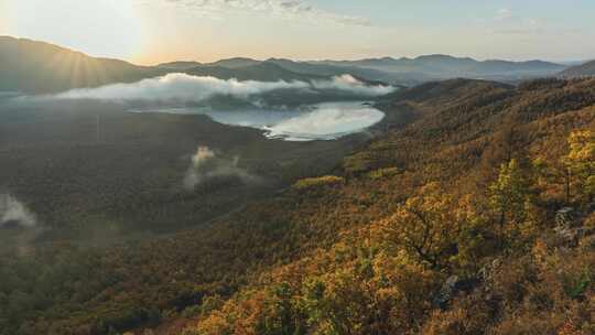 大兴安岭森林天池河流湖泊延时摄影合集