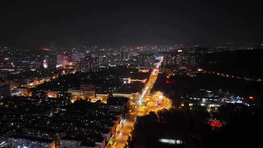 鞍山航拍 鞍山夜景航拍