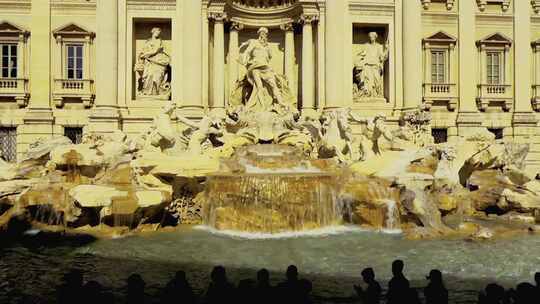 欧洲罗马喷泉景点