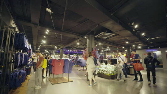 西班牙巴萨罗那俱乐部 球迷商店 球衣视频素材模板下载