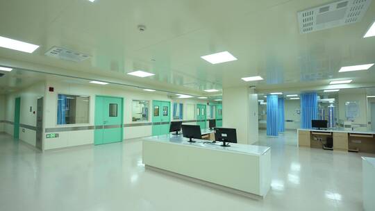 医院空镜 医院走廊视频素材模板下载