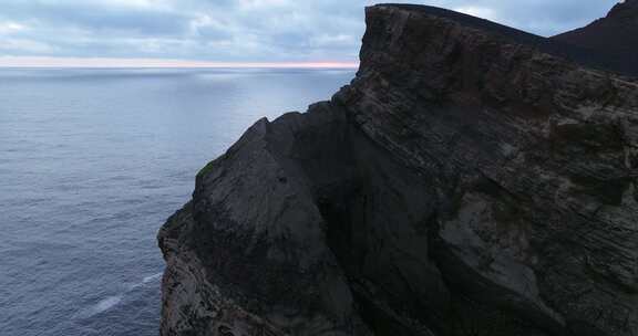 天线， Capelinhos，海岸，海洋