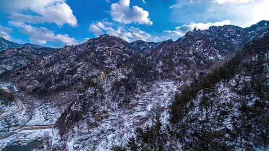 崂山雪景