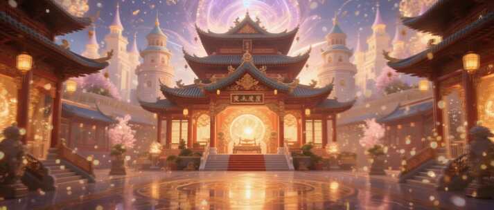 古风中式宫殿场景