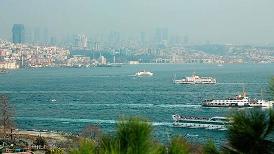 土耳其博斯布鲁斯海峡视频素材模板下载