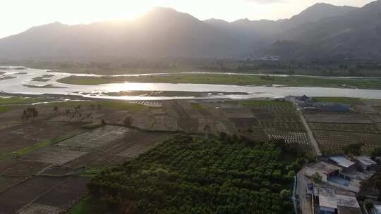 巴基斯坦农田航拍