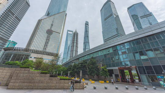 上海城市高楼延时精选视频素材模板下载