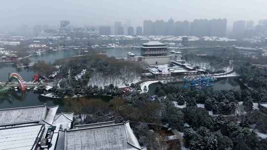 西安大唐芙蓉园雪景