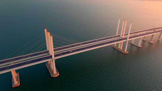 青岛胶州湾跨海大桥视频素材模板下载