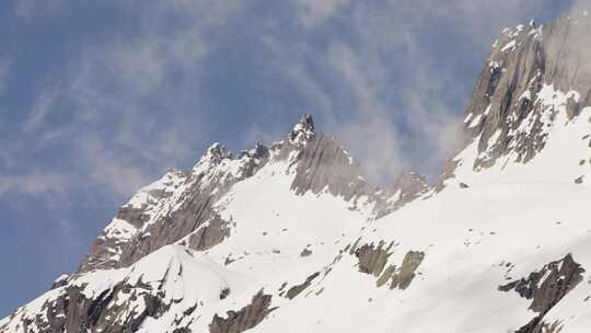 Grimsel，雪，山，冬天