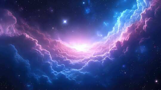 宇宙穿梭时空隧道空镜4K