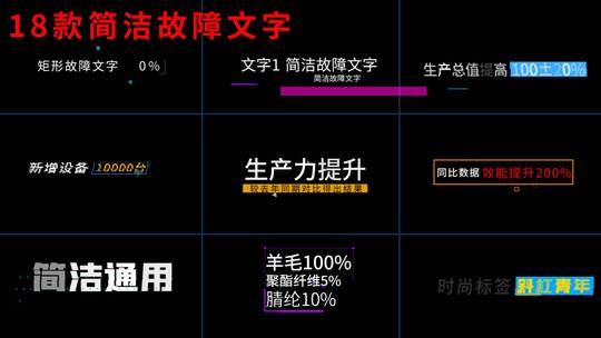 18个 简洁故障文字标题