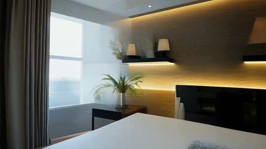 现代风格卧室室内场景