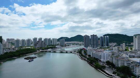 三亚河城市风景风貌