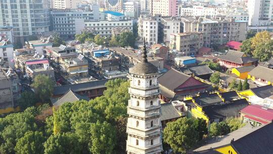 九江能仁寺大胜宝塔航拍