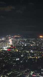 竖版玉林夜景交通
