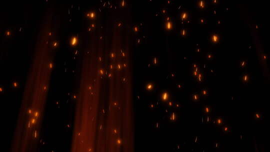 黑暗中的火光粒子动画