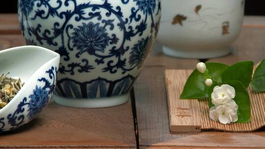 中国传统茶道手工特写4k素材