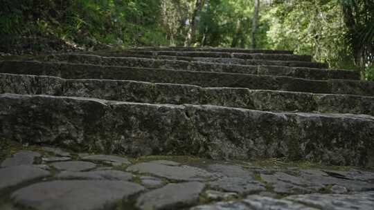 【正版素材】台阶石阶楼梯步道古道视频素材模板下载