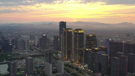 4K杭州未来科技城夜景