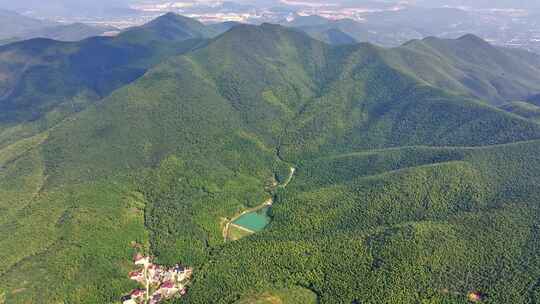 航拍群山青山万重山千里江山树林