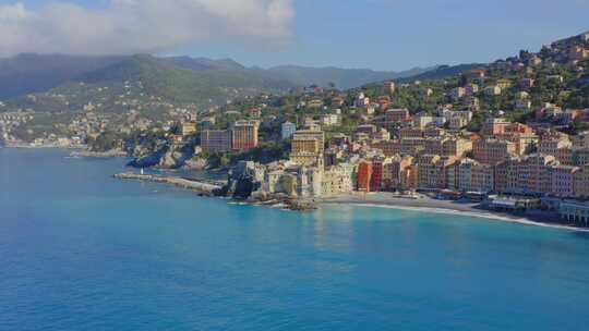 意大利，海洋， Camogli，海