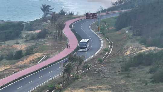 海南环岛公路视频素材模板下载