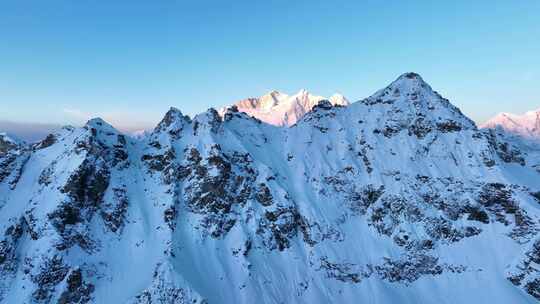 西藏日喀则珠峰东坡嘎玛沟喜马拉雅山脉航拍