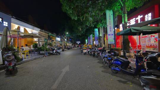 街头逛街路边摊市井集市街景夜市夜店