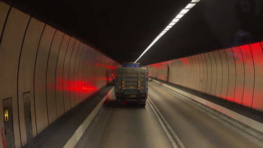 香港隧道内场景视频素材模板下载