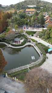 青岛湛山寺航拍风光