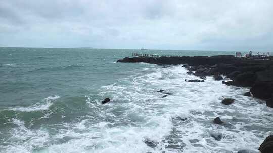 广西北海涠洲岛大海南岸鳄鱼山旅游旅行