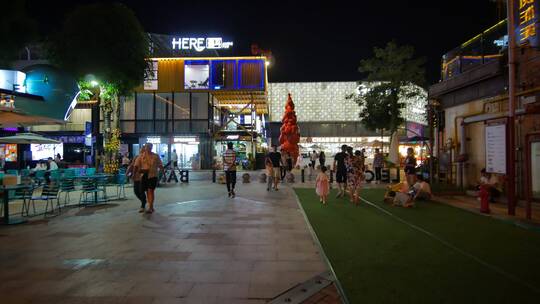 街头逛街路边摊市井集市街景夜市夜店