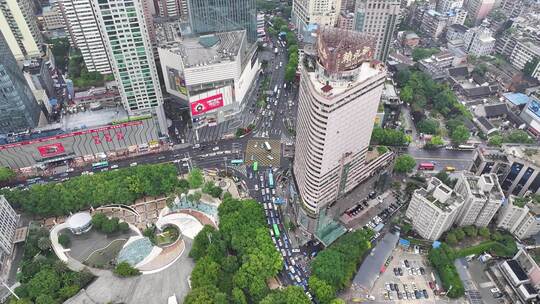 贵阳民族大联欢后交通堵塞航拍