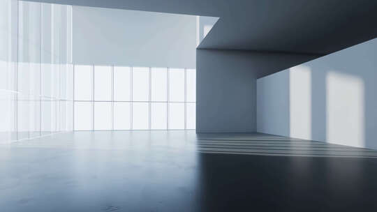 光影下的极简空间