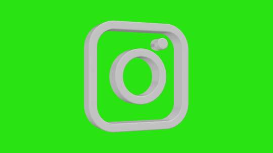 Instagram 3D图标社交媒体下第