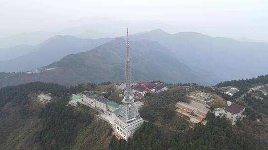 航拍湖南南岳衡山5A景区