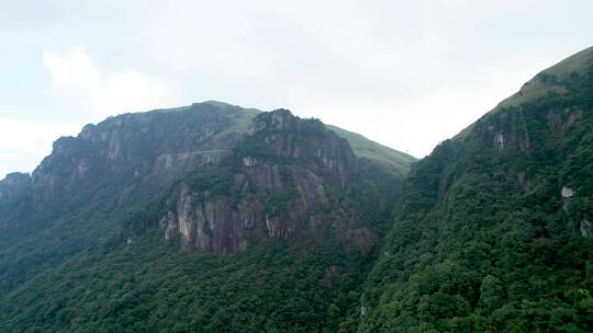 航拍武功山自然地貌石峰4k视频