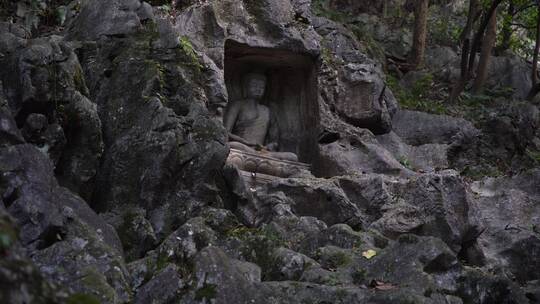 杭州灵隐寺飞来峰塑像