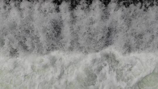 航拍江流湍急水流视频素材模板下载