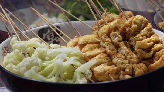 夜市 美食 特写 小吃 夜宵 小吃街