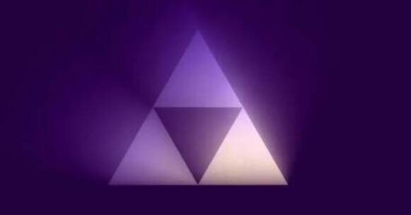 三角光线概念迷幻时尚背景