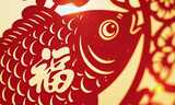 剪纸贴窗花春节新年高清在线视频素材下载