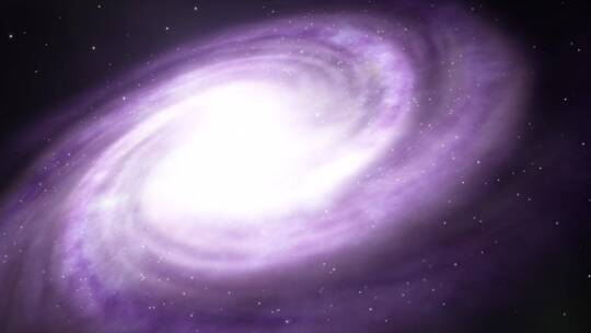 3D银河动画半现实紫色